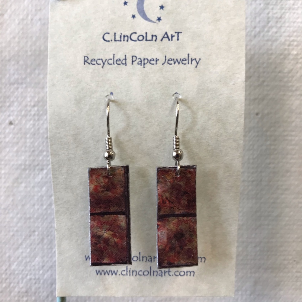 Recycled Paper Earrings ♻️